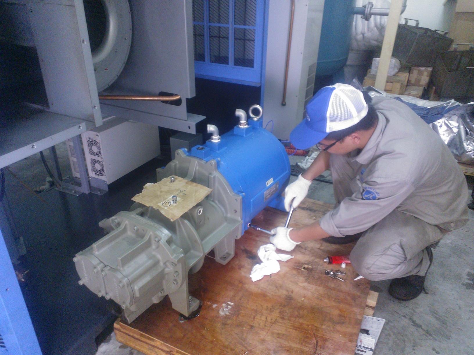 Cách khắc phục lỗi cơ bản của máy nén khí trục vít ngâm dầu Kobelco AG